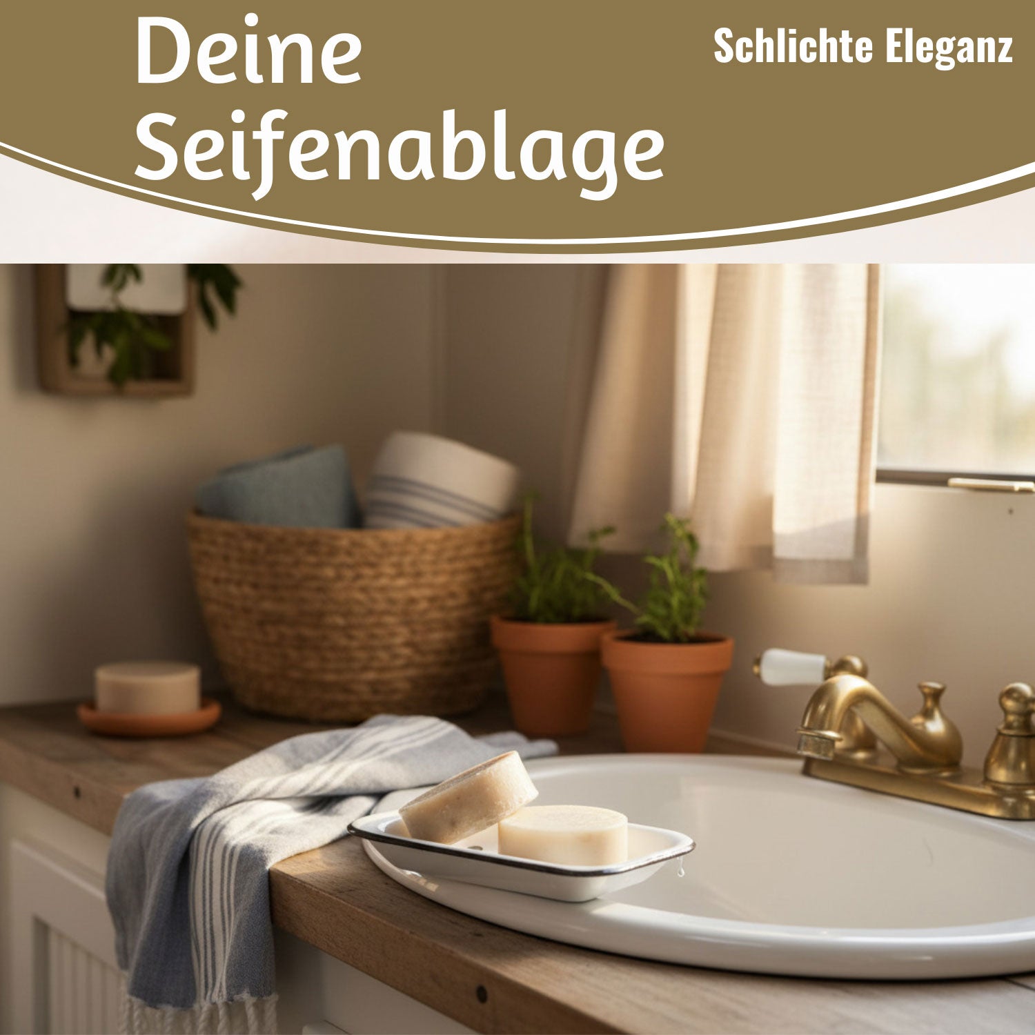 LS-LebenStil Altum Seifenschale Emaille weiß 15 cm 2-tlg