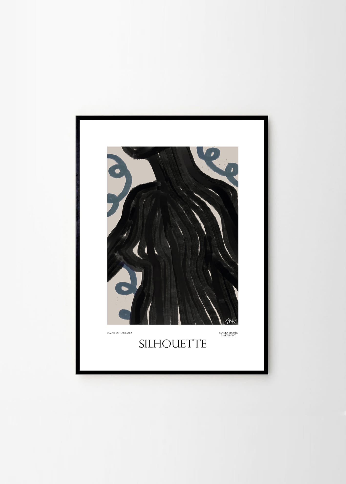 The Poster Club Art Prints Silhouette Poster 30x40 beige