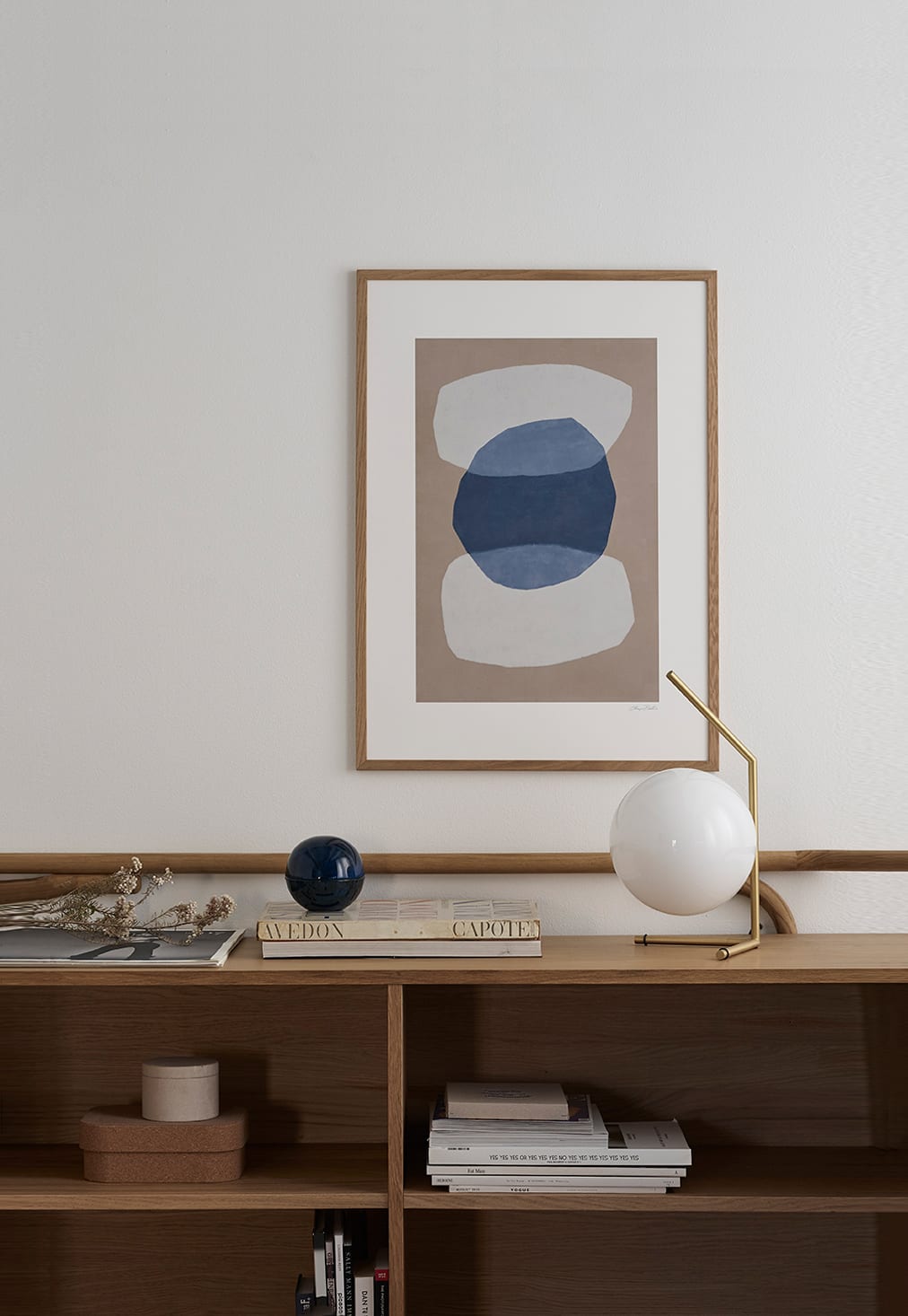 The Poster Club Kivet Kunstdruck 30x40 cm beige-blau