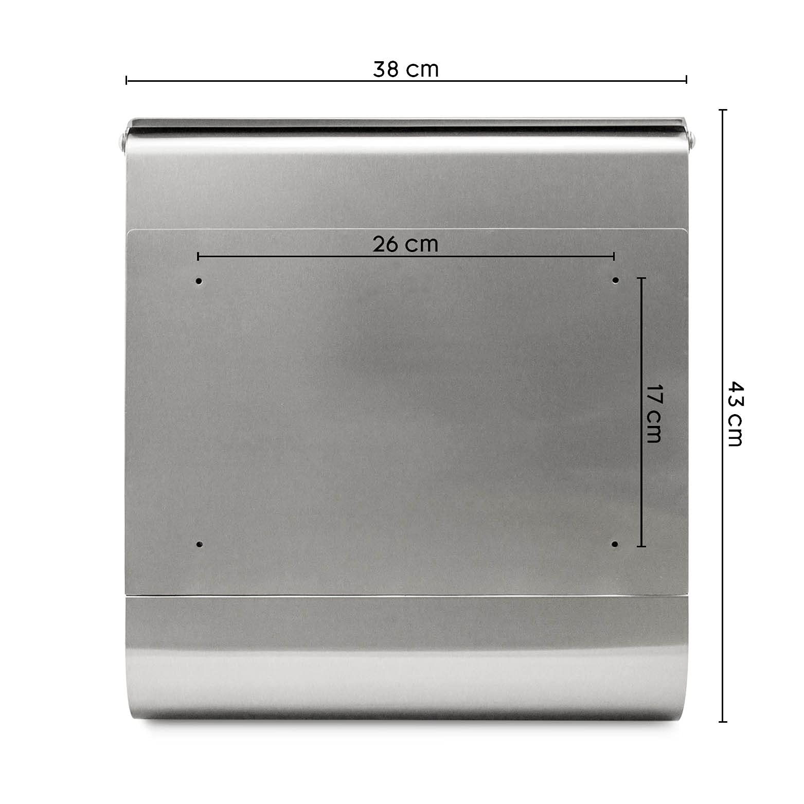 Banjado Briefkasten Pause Standbriefkasten Edelstahl A4