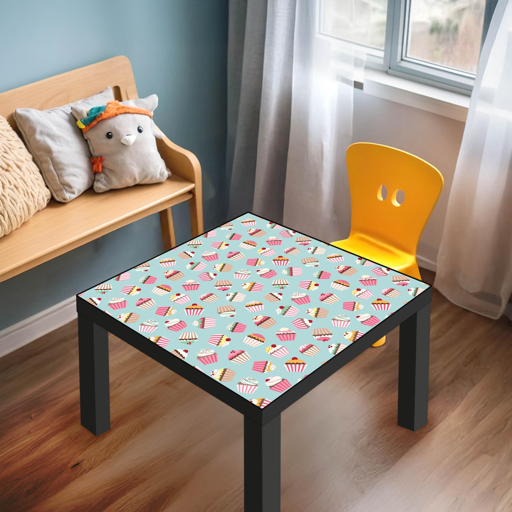 Banjado Möbelfolie Muffins Tischfolie 55x55 selbstklebend