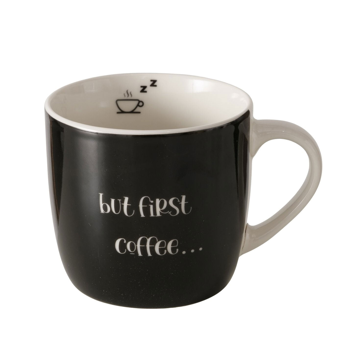 LS-LebenStil Küche & Haushalt Jumbo-Becher but first Coffee 420ml
