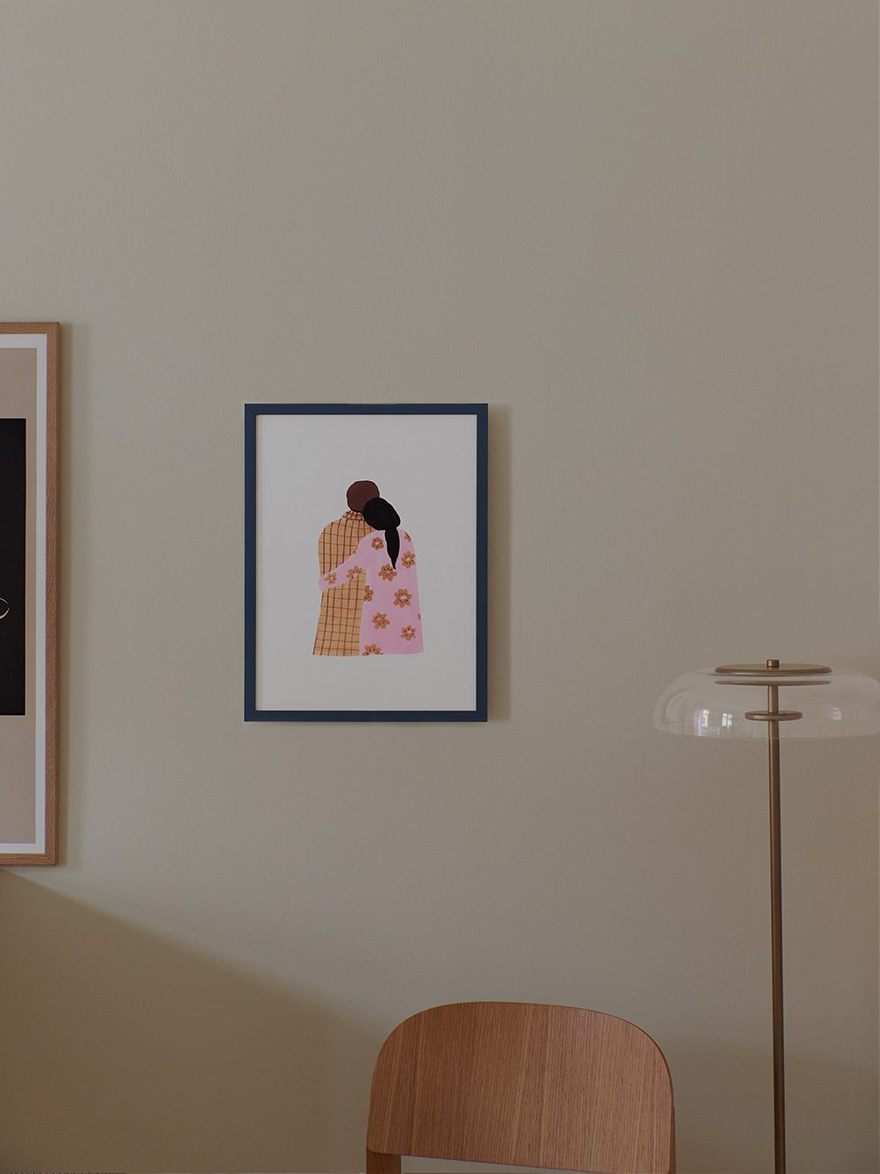 The Poster Club Art Prints Couple Poster 30x40 cm rosa-bunt
