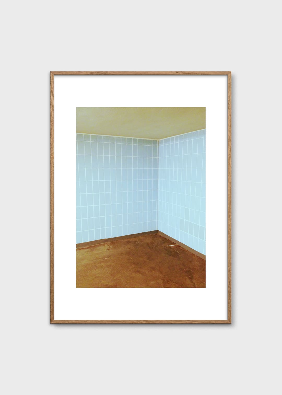 The Poster Club Blue U-Bahn Kunstdruck A4 Foto Blau