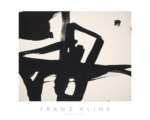 The Poster Club Franz Kline Untitled 1950 Poster 71x56 cm sw