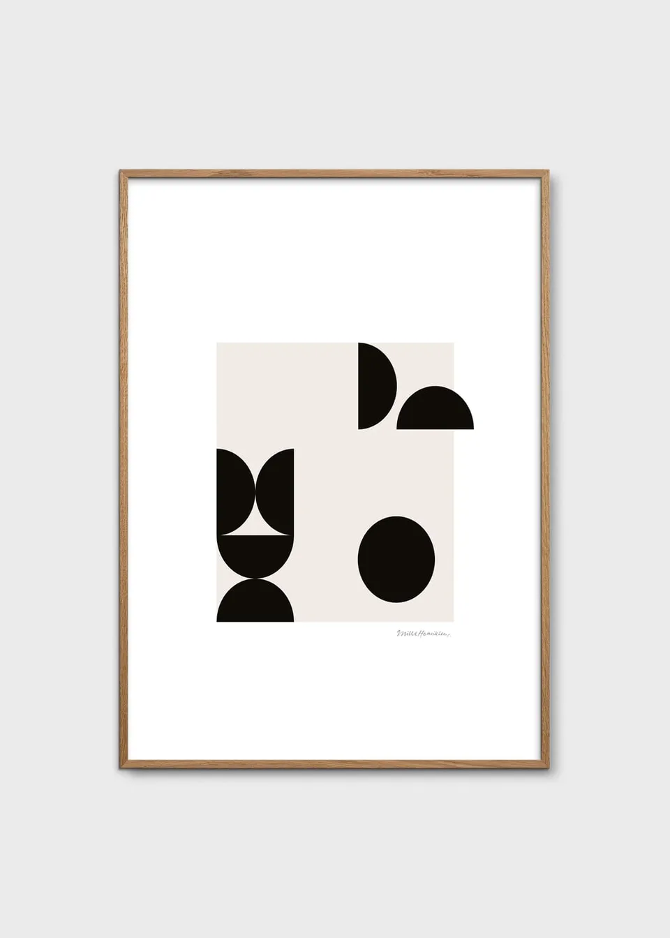 The Poster Club Wall Objects Balancing Objects 01 Poster 30x40 cm beige