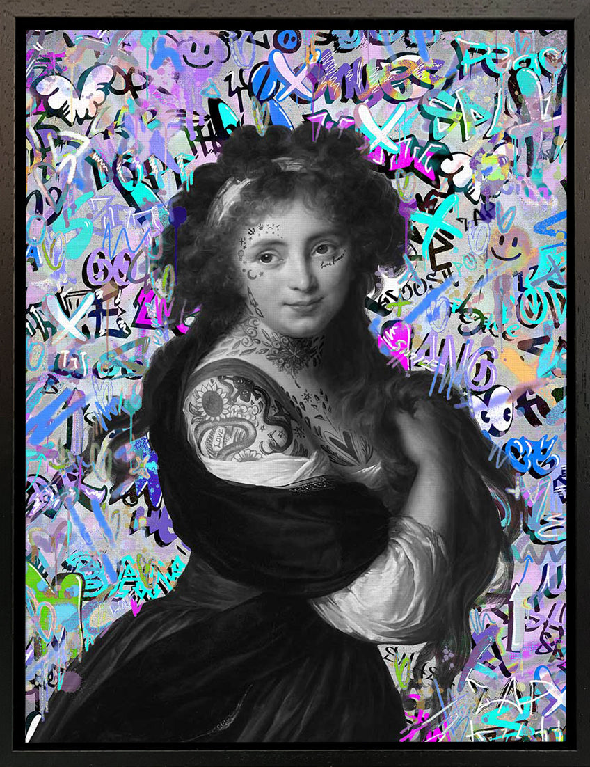 Mineheart Wall Art Pop Graffiti Lucia Poster 30x41cm