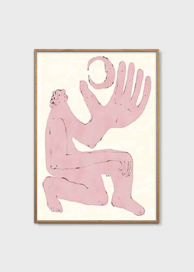 The Poster Club Protector Kunstdruck A4 rosé figurativ