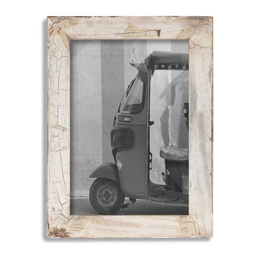 LS-LebenStil Möbel & Wohnen Bilderrahmen 20x30cm Fundholz Weiß