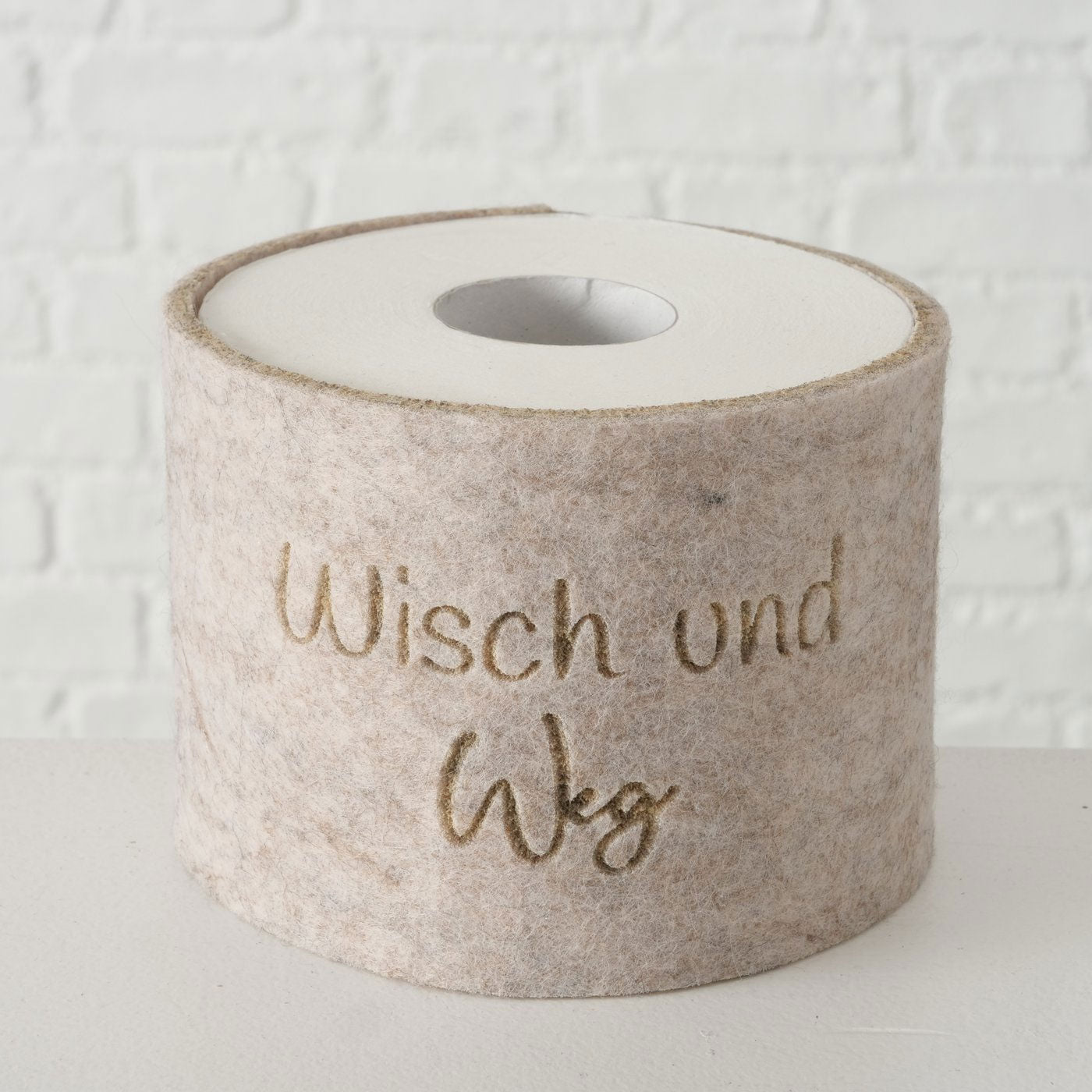 LS-LebenStil Wisch und Weg Klohut Filz Beige 42cm