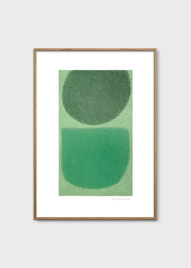 The Poster Club New Pastures Kunstdruck 30x40 cm grün