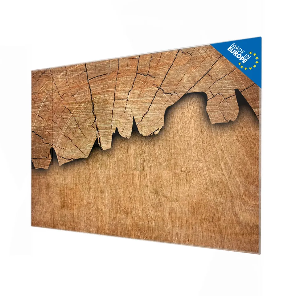 Banjado Magnettafel Holz 120x80 cm Glas beschreibbar