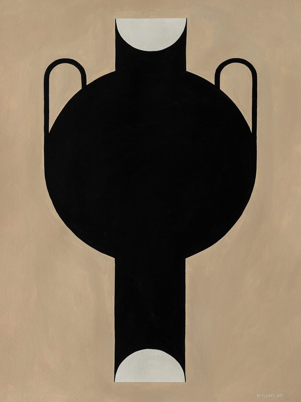 The Poster Club Silhouette of a Vase 07 Poster 30x40