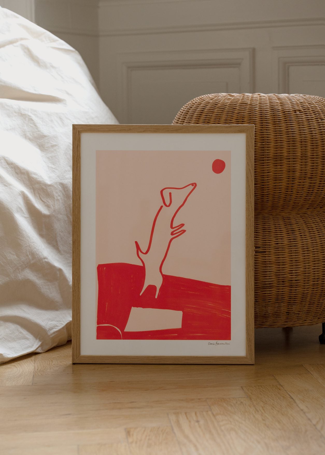 The Poster Club Art Prints Divertissement Poster A4 rot beige