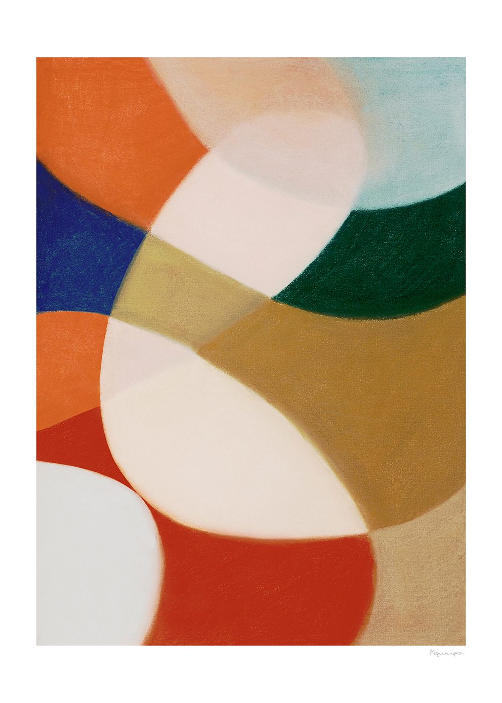 The Poster Club Art Prints Pearl Poster 30x40 cm beige