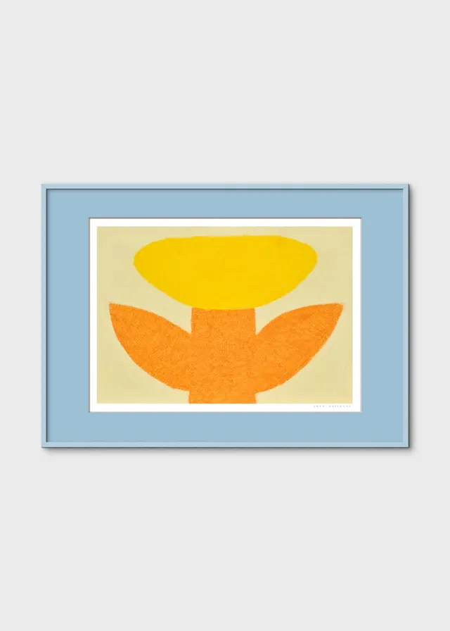 The Poster Club Art Prints Butterblume Poster 30x40 cm gelb