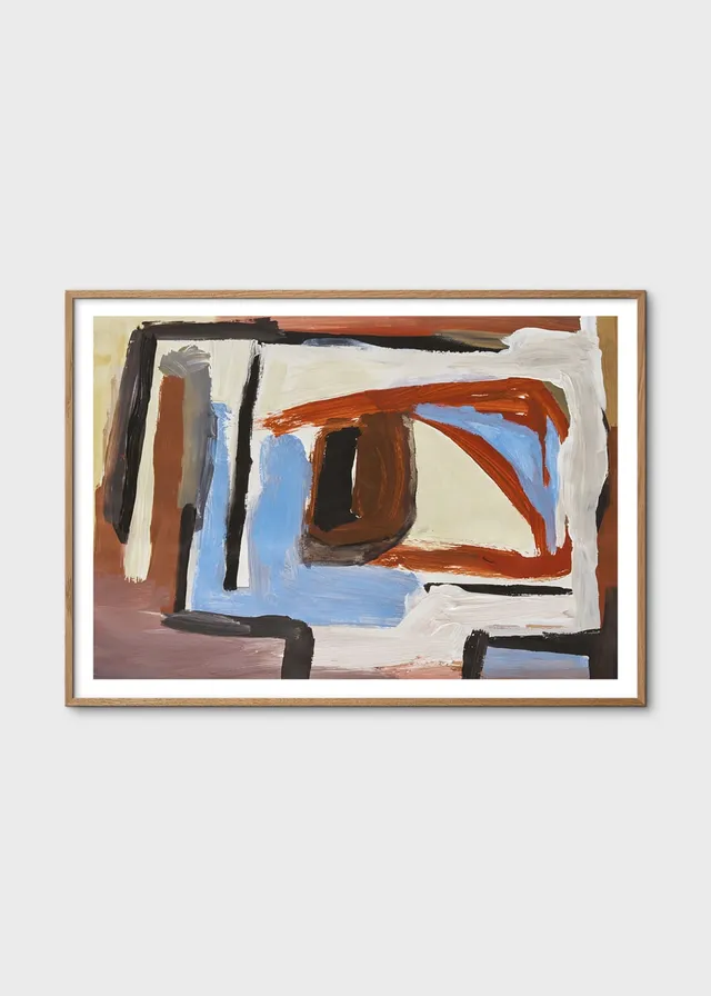 The Poster Club View Poster 30x40 cm blau