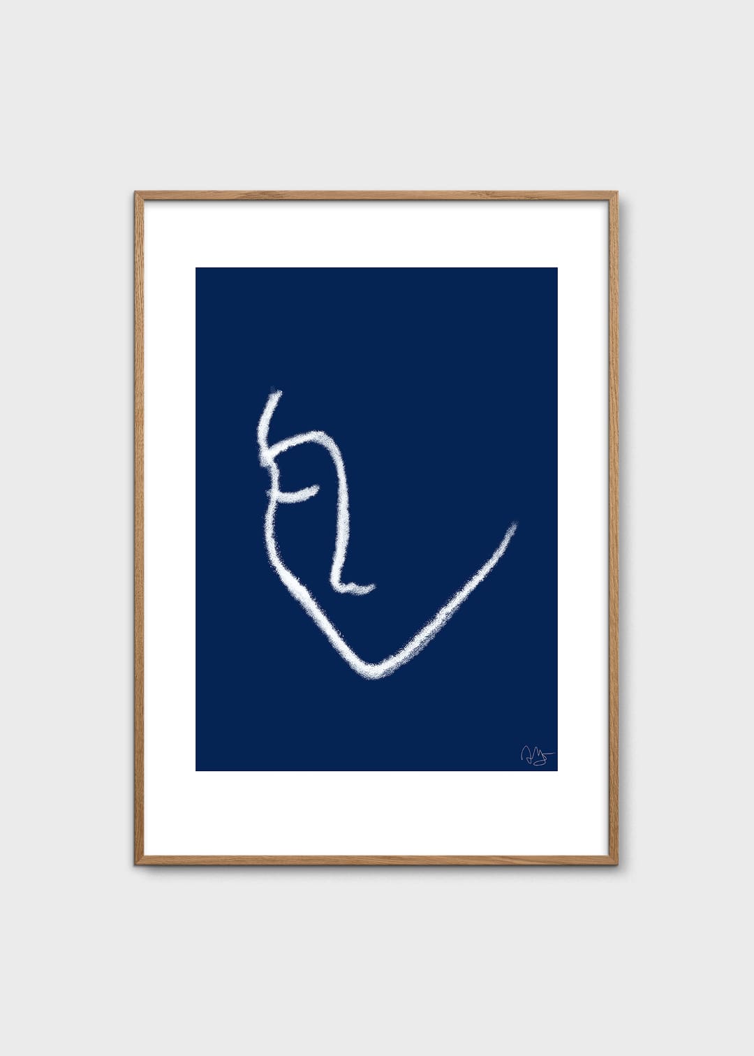The Poster Club Lethe Poster 30x40 cm Blau Figurativ