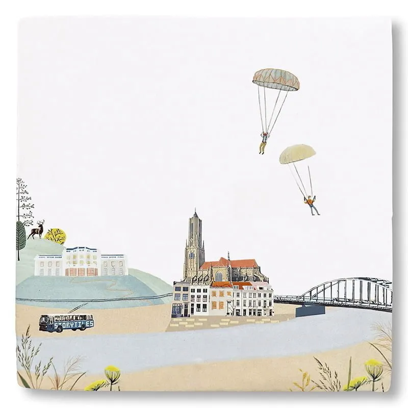 Storytiles Delft Blue Arnhem aan de Rijn Fliese 13x13 Stadt