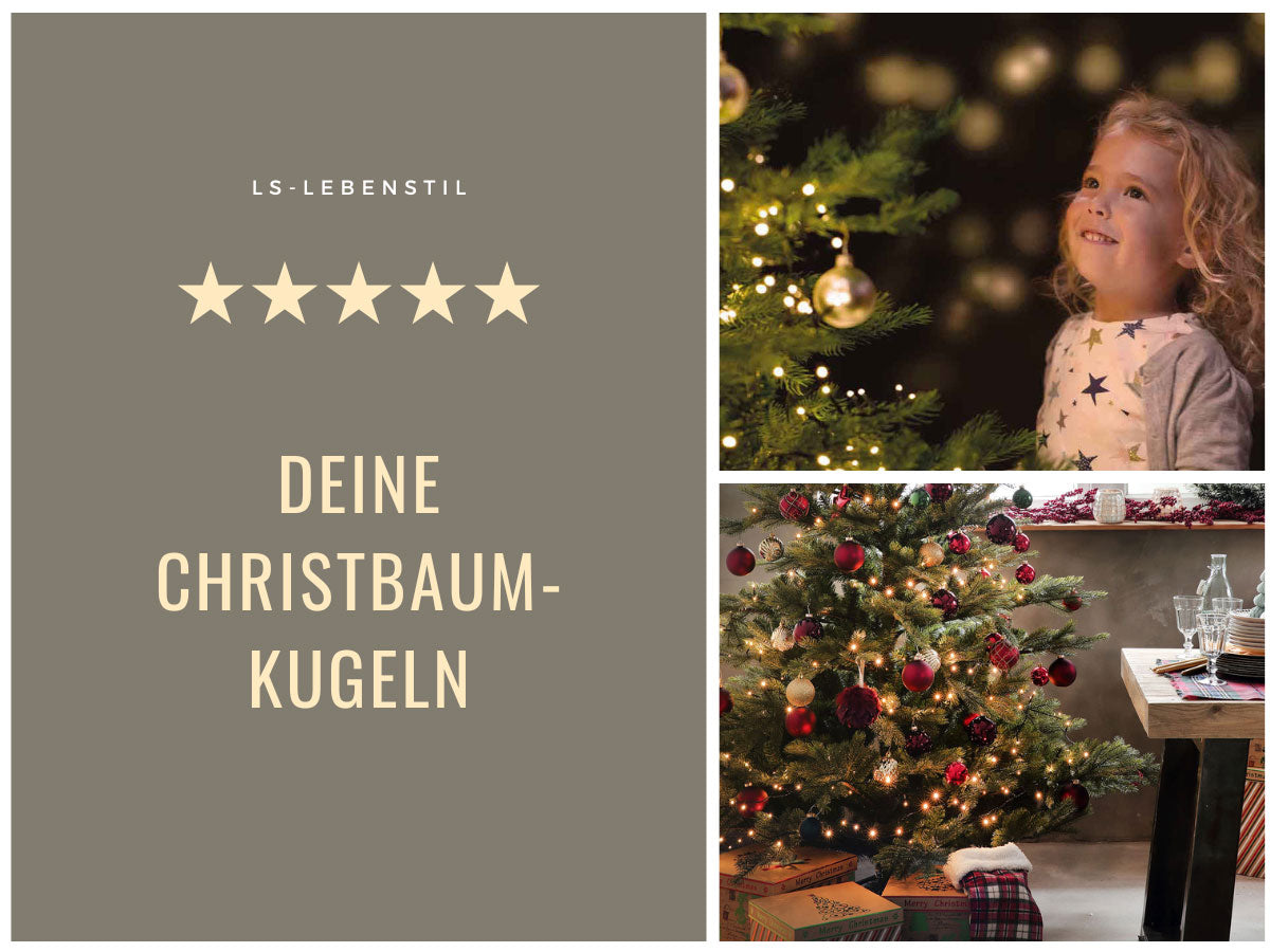 LS-LebenStil 30 Weihnachtskugeln Orange 4-6cm bruchsicher