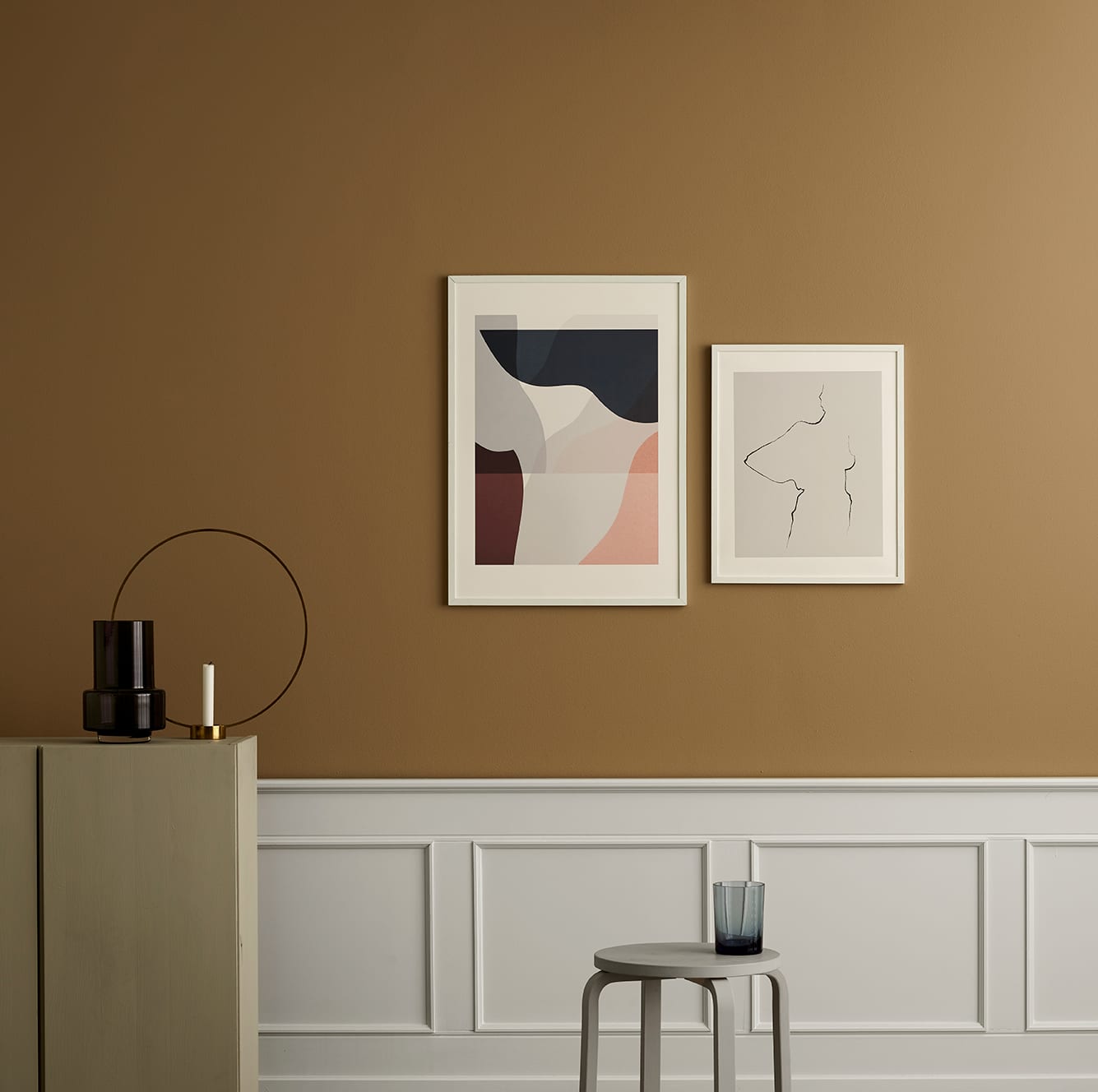 The Poster Club Art Prints Charlotte Poster 30x40 cm grau