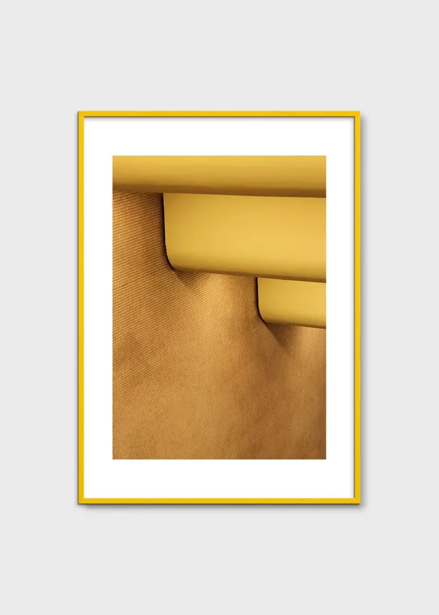 The Poster Club Art Prints Yellow U-Bahn Poster Foto gelb A4-50x70