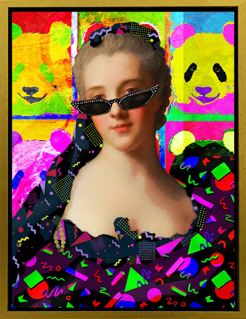 Mineheart Pop Panda and Sunglasses Lady Poster 30x41cm