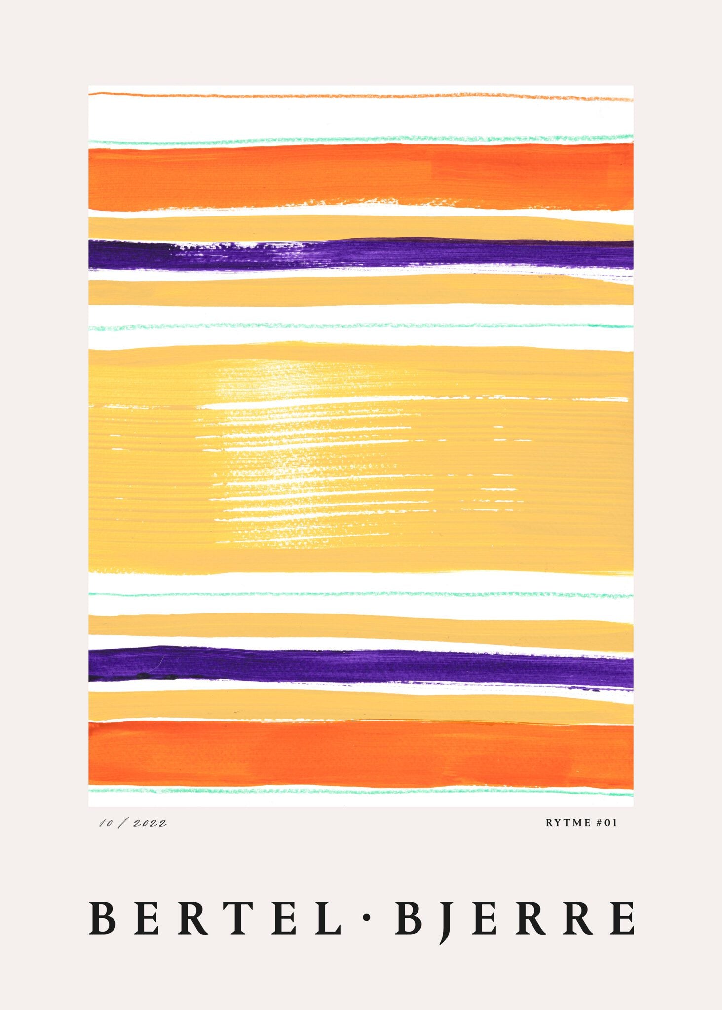 The Poster Club Rytme 01 Poster 50x70 cm bunt