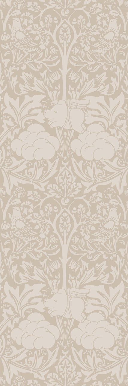 Mineheart Morris Dream Tapete Warm Taupe Vlies floral 52cm