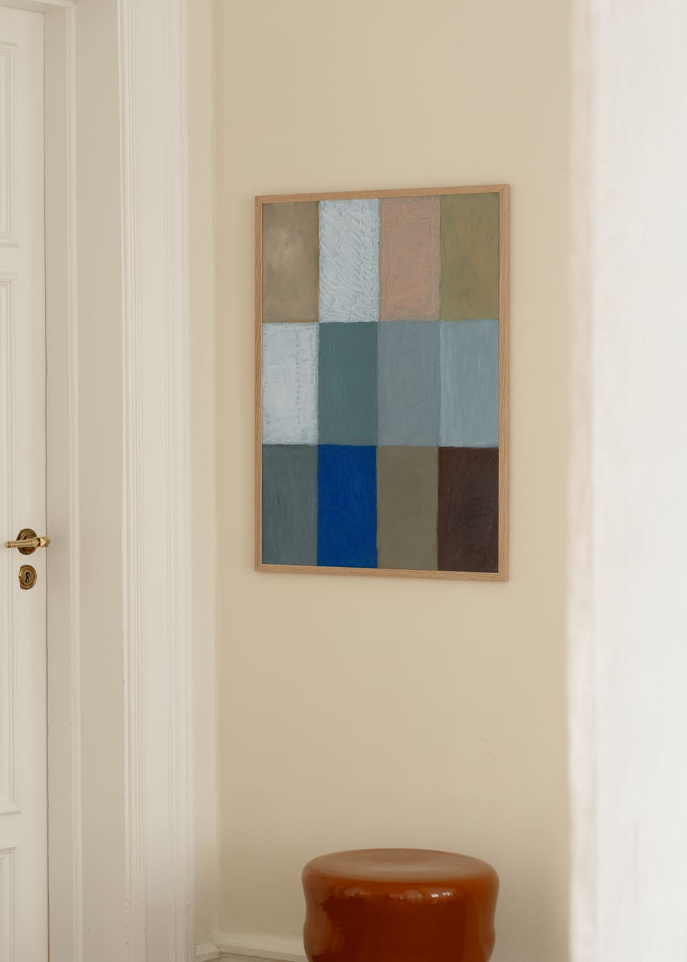 The Poster Club Calm Structure Poster 50x70 cm blau