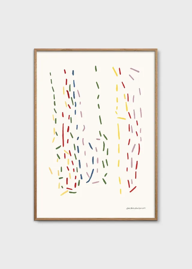The Poster Club Art Prints 1-2-Many Poster 30x40 cm blau