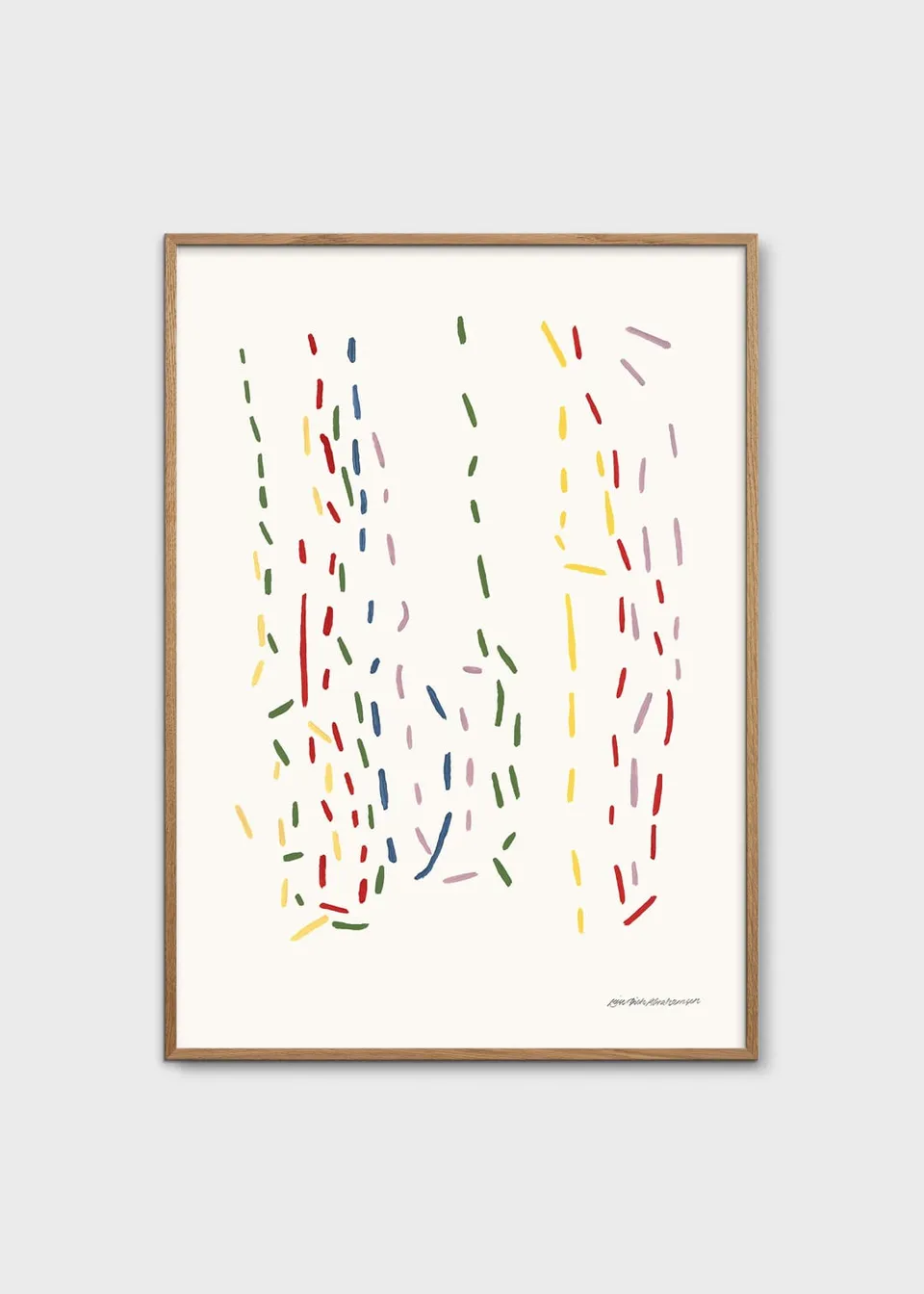 The Poster Club Art Prints 1-2-Many Poster 30x40 cm blau