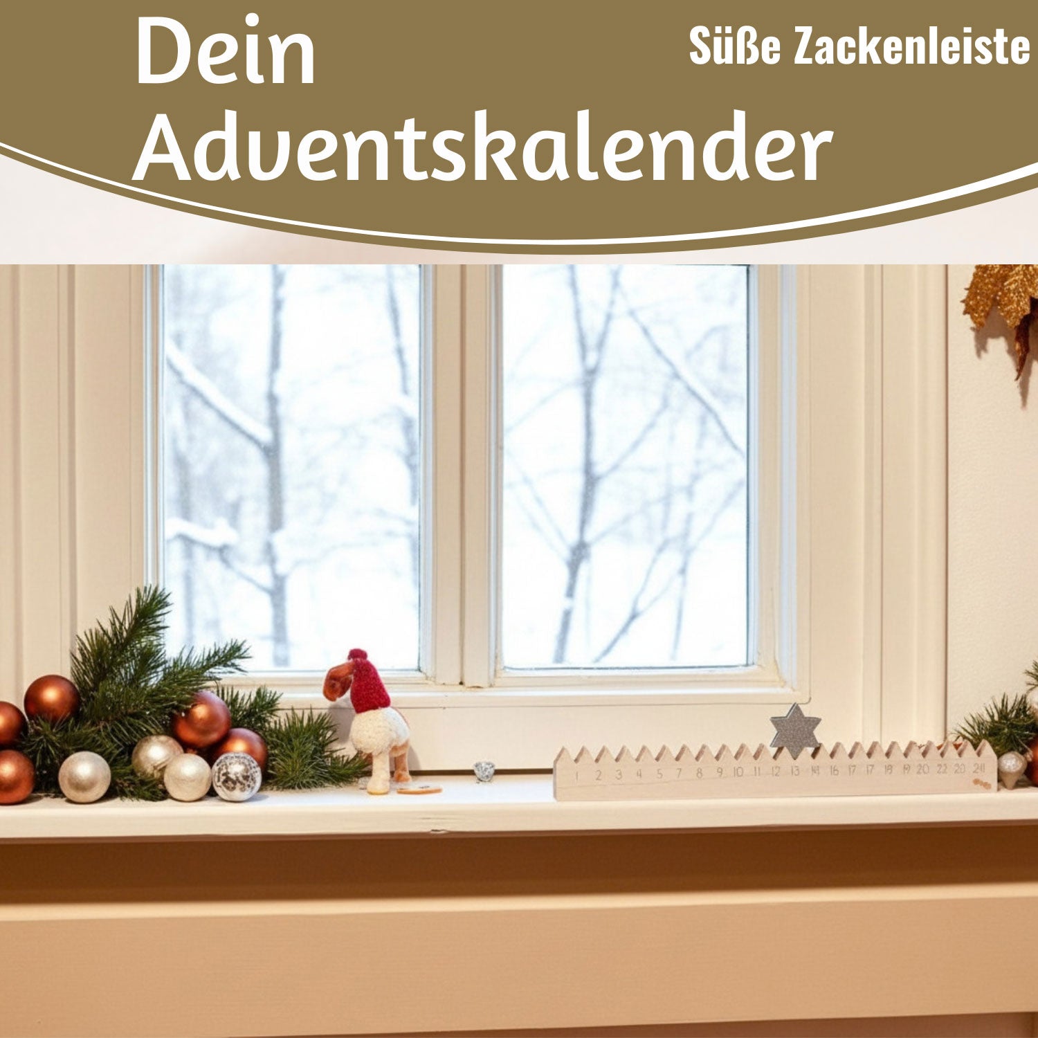 LS-LebenStil Möbel & Wohnen Adventskalender Stern 50cm silber