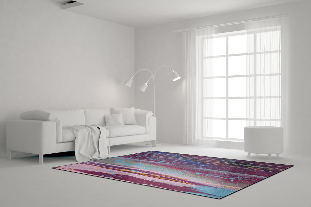 Mineheart Graffiti 4 Teppich 200x300 Lila Grau