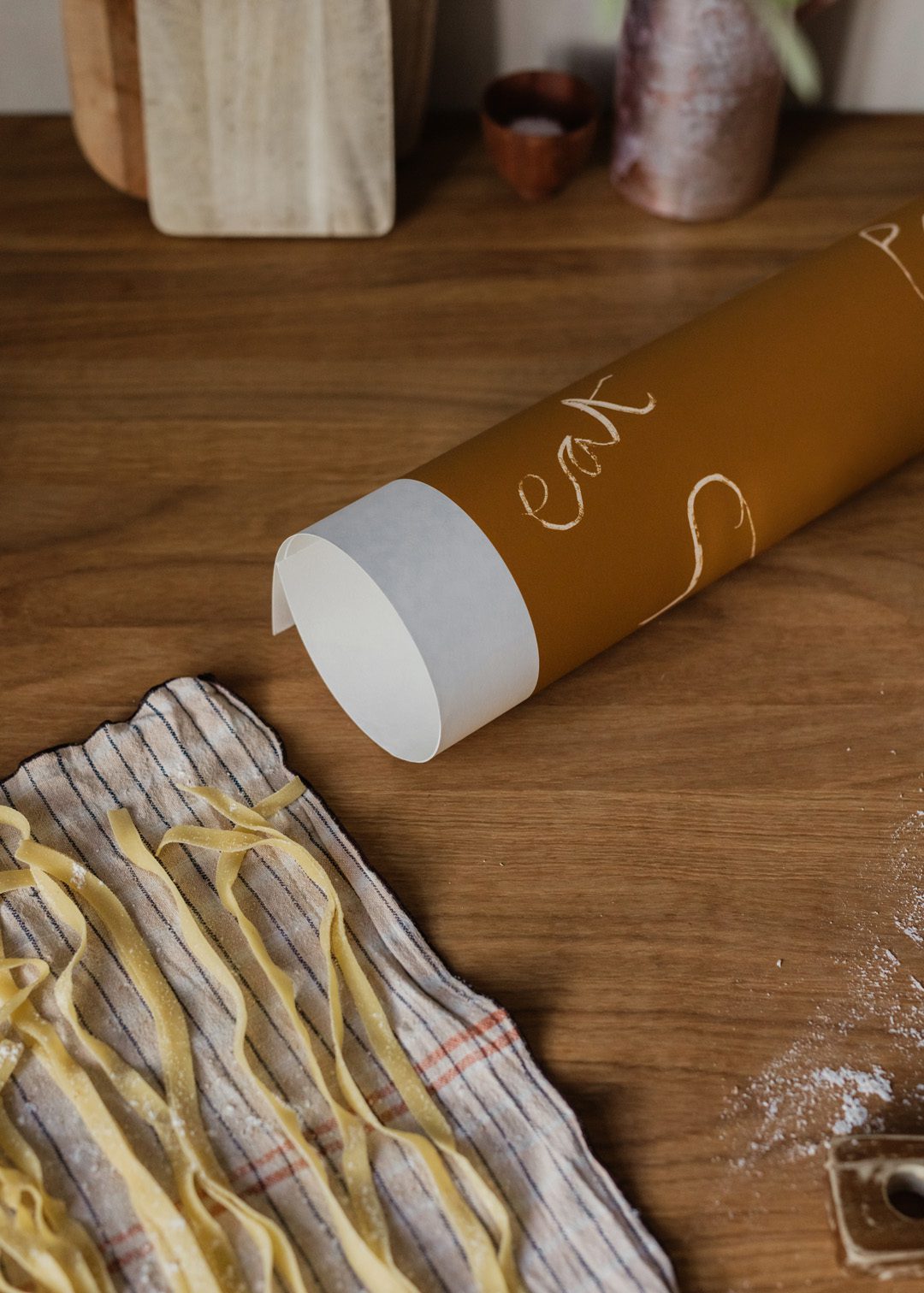 The Poster Club Eat Pasta Poster 30x40 cm braun