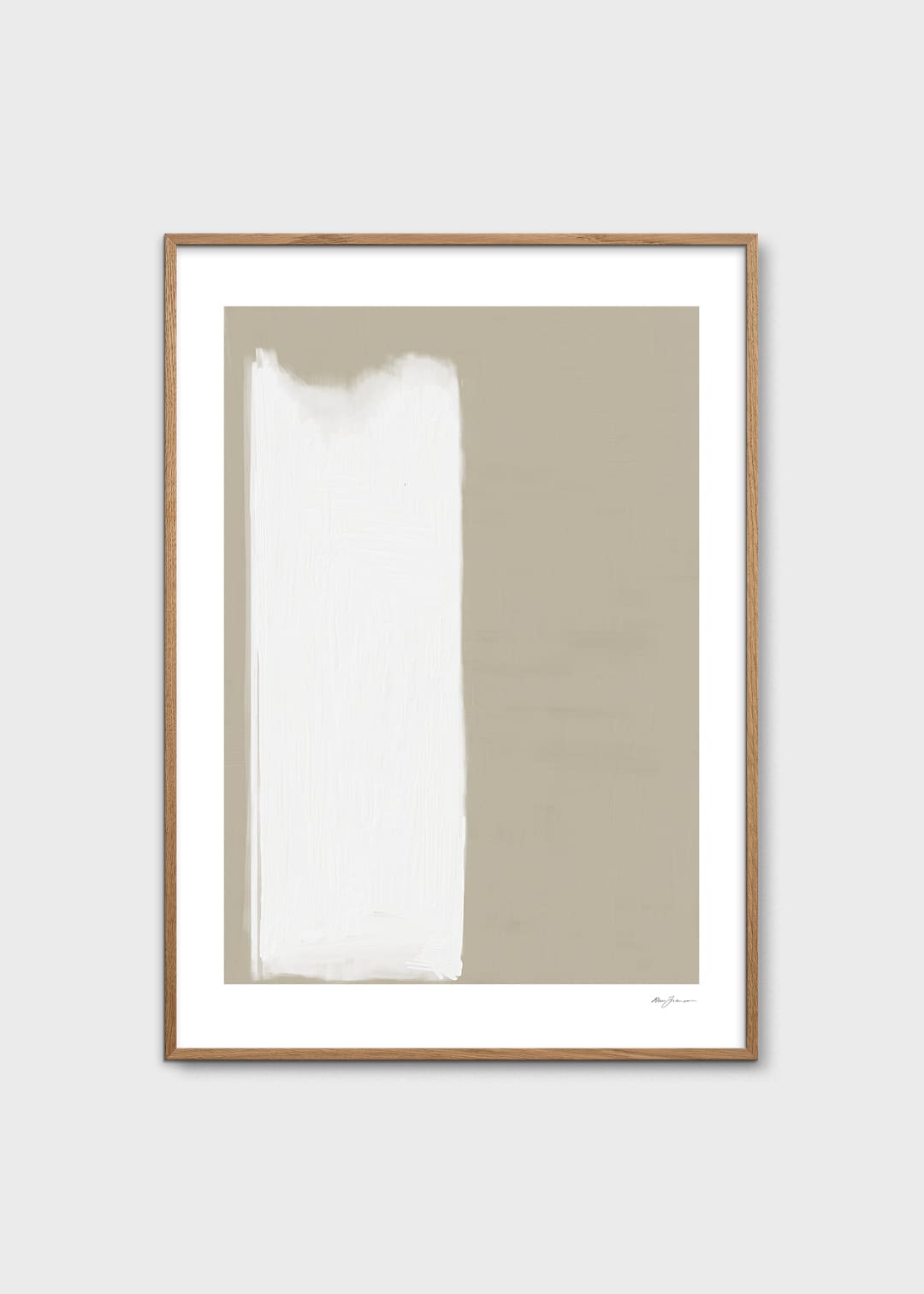 The Poster Club Fundamental Poster 30x40 cm beige weiß