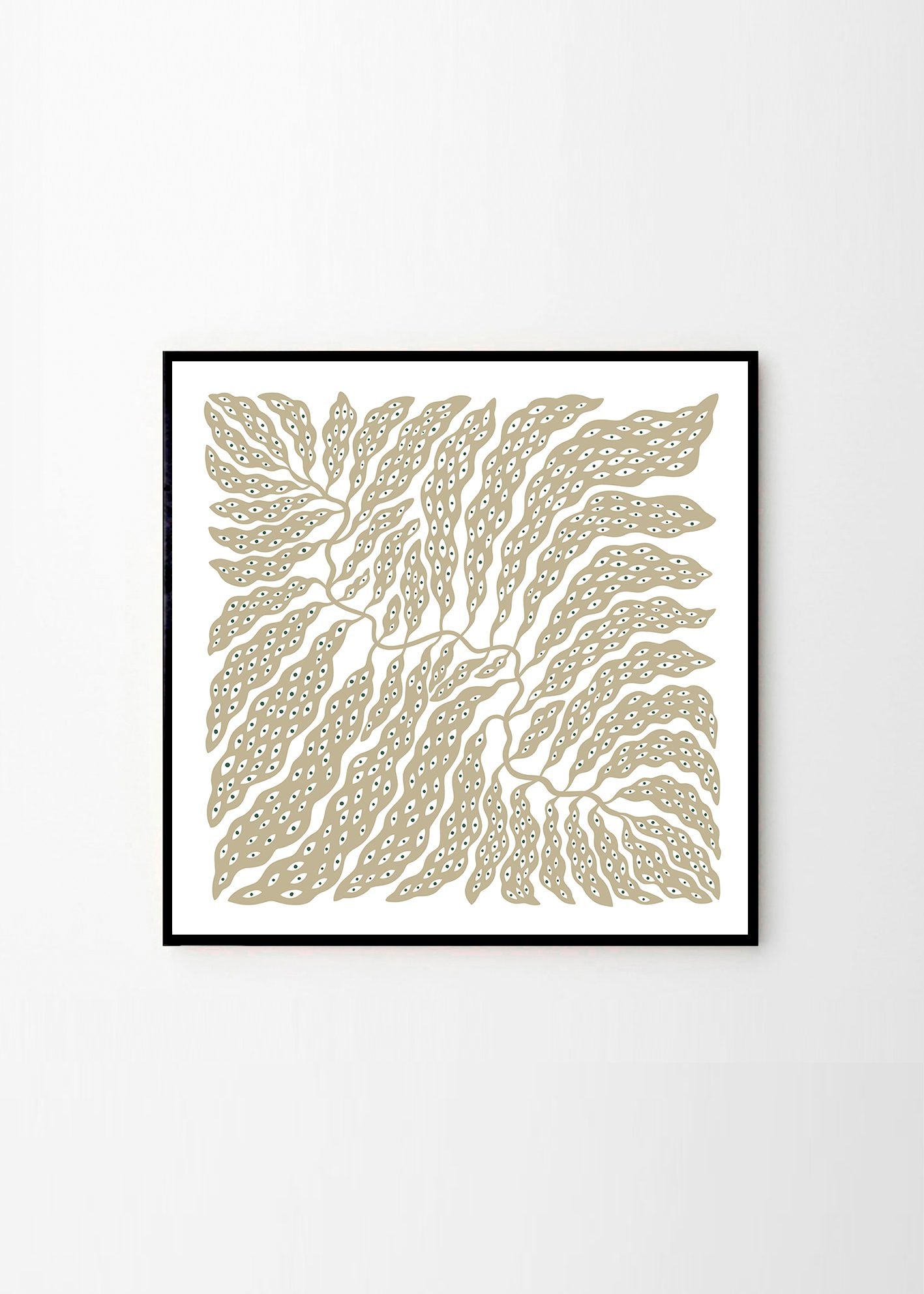 The Poster Club Art Prints Eyes Poster 50x50 cm beige