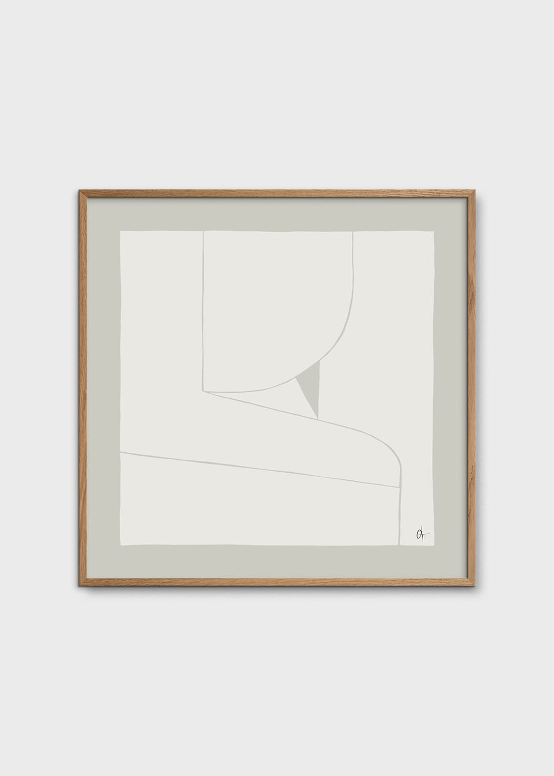 The Poster Club Art Prints 10AM Poster 50x50 cm grau