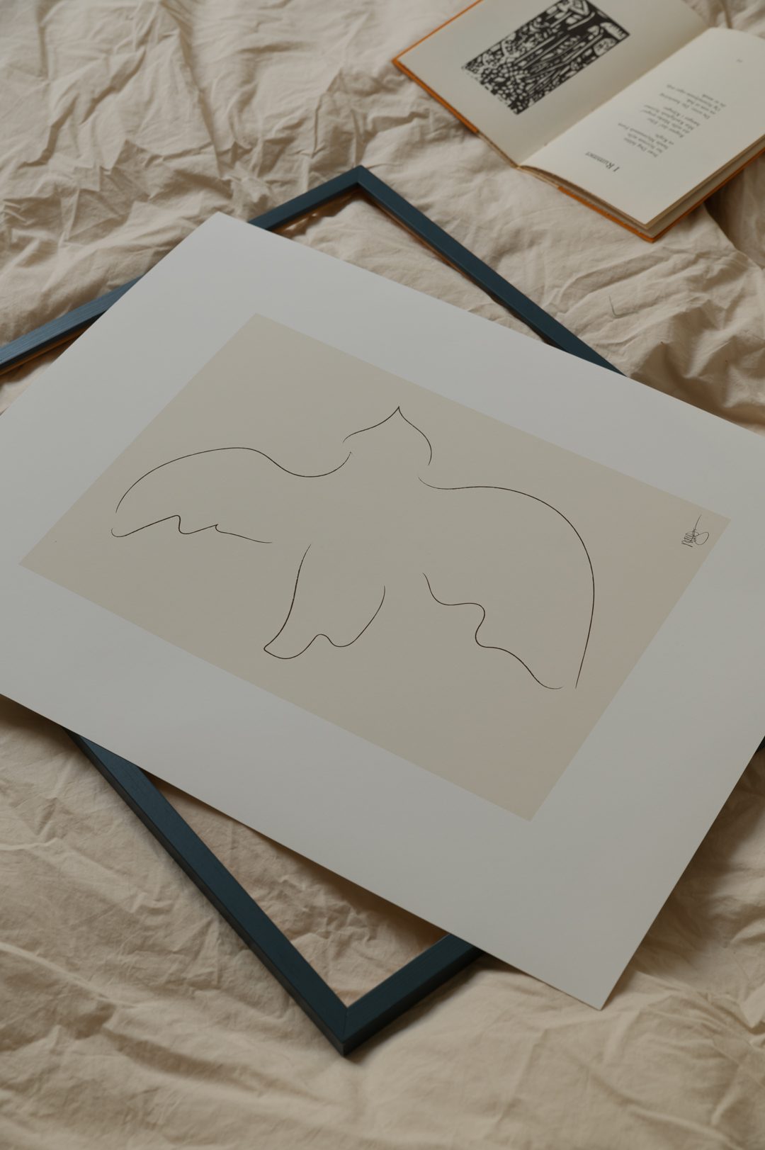 The Poster Club Art Prints Fly Away Poster 30x40 cm Beige