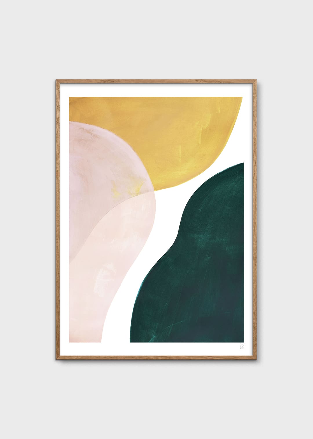 The Poster Club Transparent Rose Poster 30x40 cm rosa abstrakt