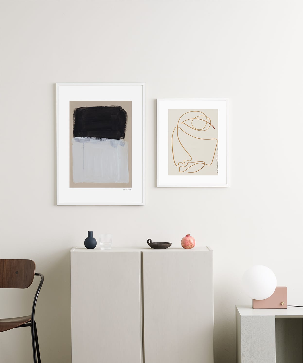 The Poster Club Painted Surface Poster 50x70 cm Beige