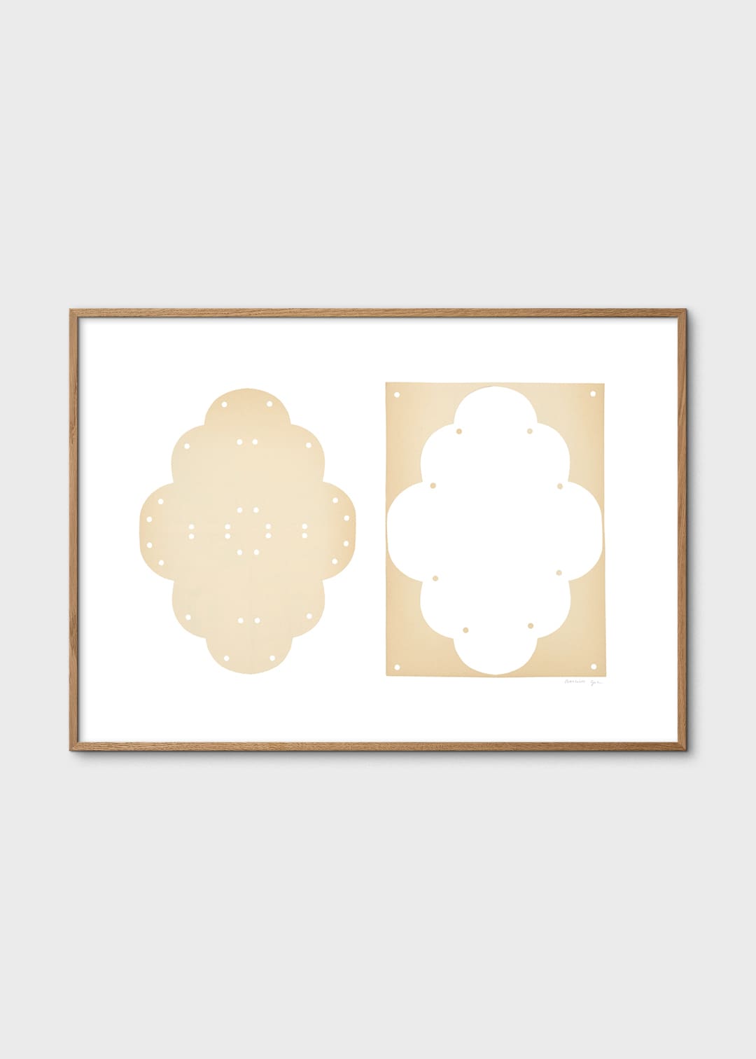 The Poster Club Art Prints Lace No. 154 Poster 30x40 cm beige