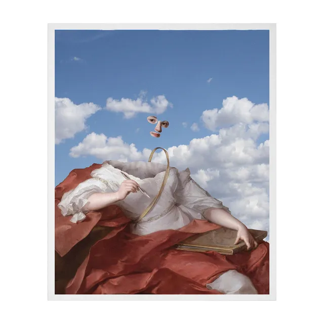 Mineheart Woman in the Clouds Poster 30x40cm blau