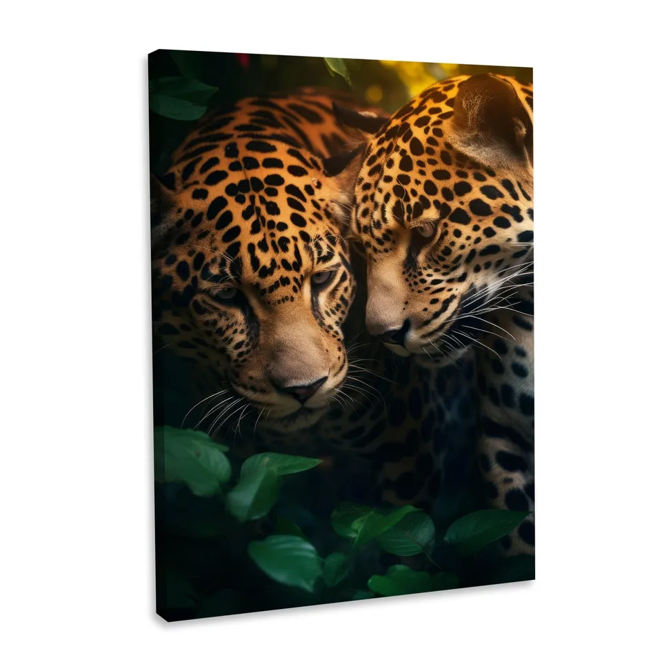 Hustling Sharks Wandbilder Jaguar Romantic Wandbild 40x60 cm