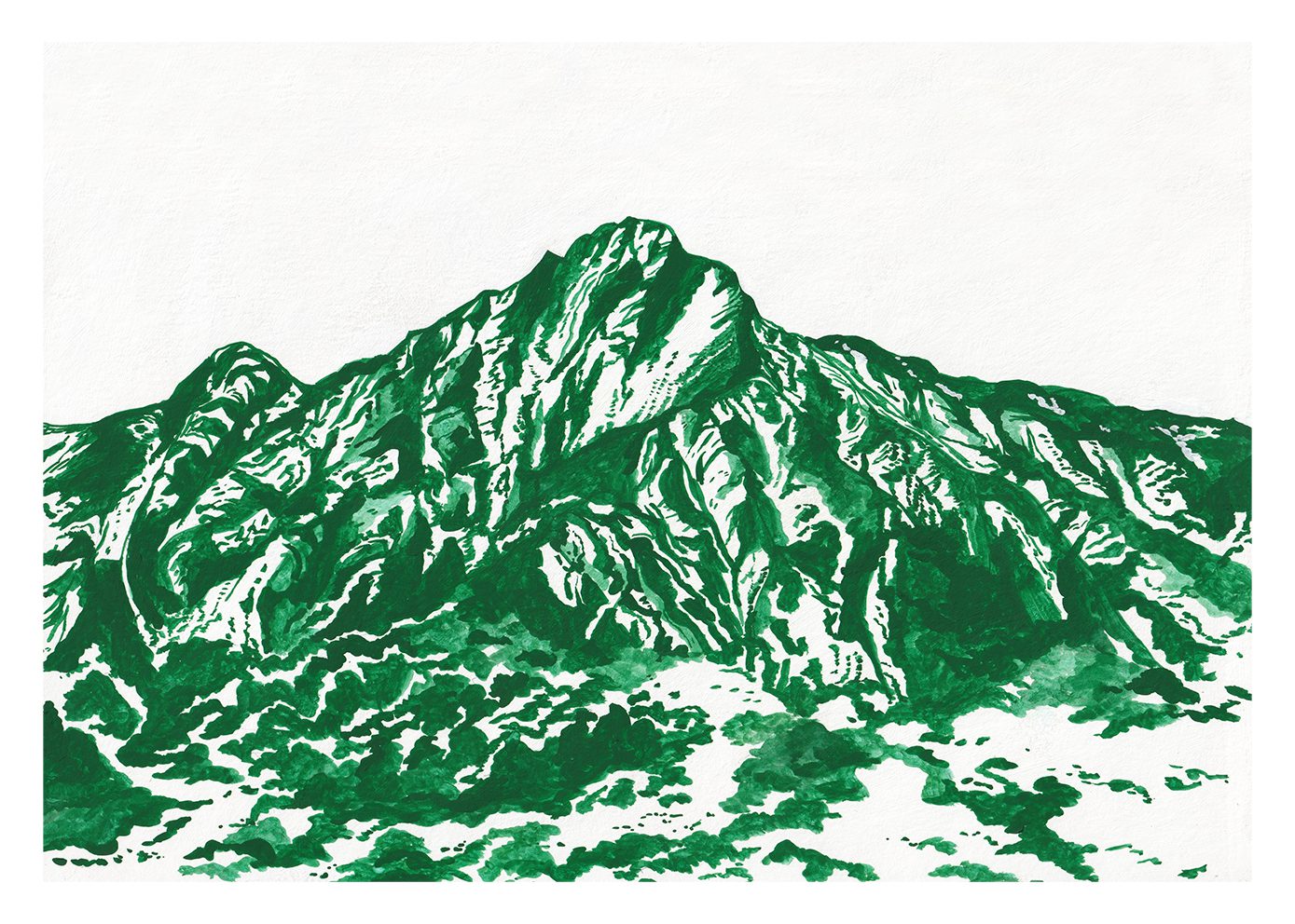 The Poster Club Mount Jade Poster 30x40 cm Jadegrün