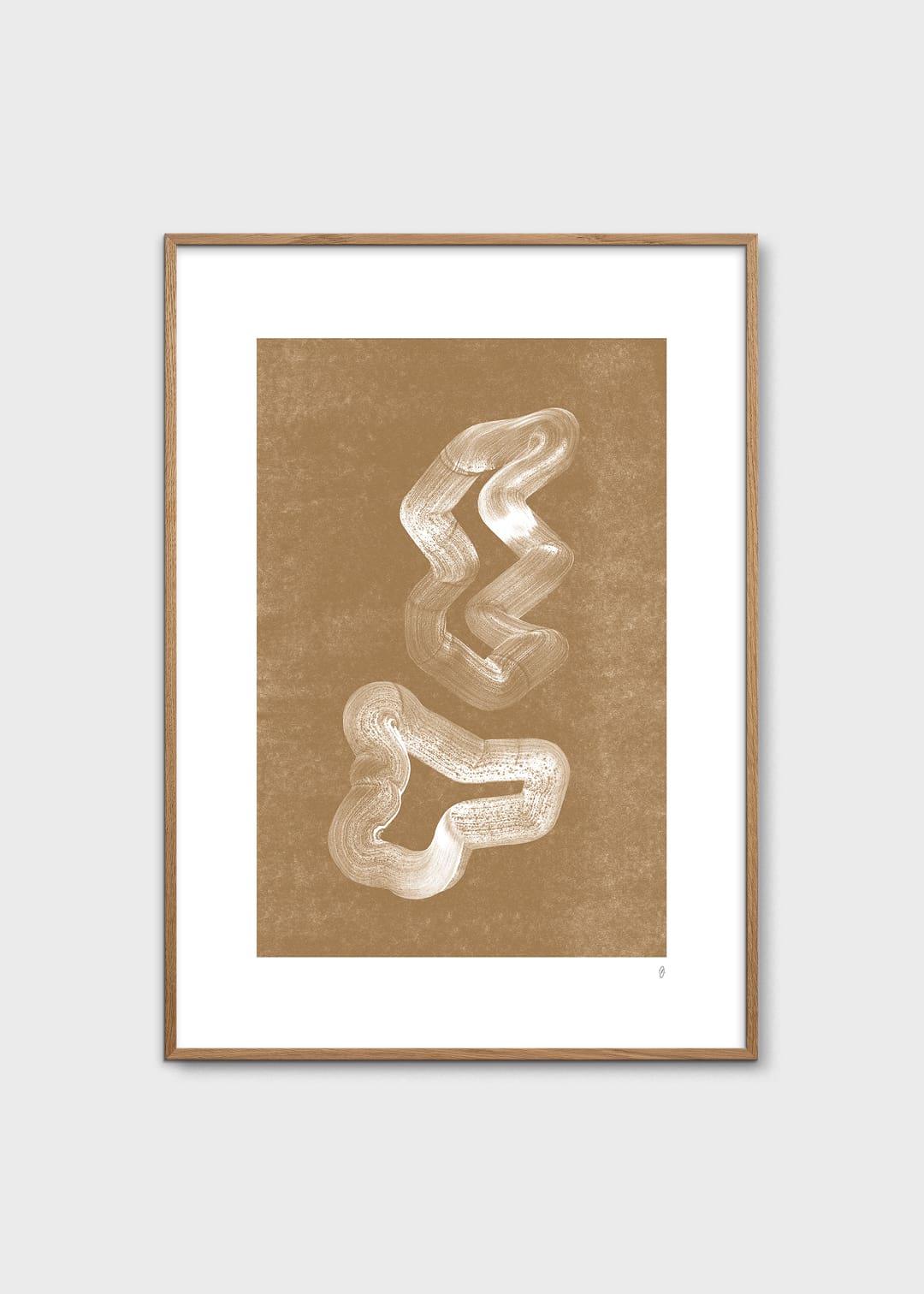 The Poster Club Lineshape 03 Poster 30x40 cm braun