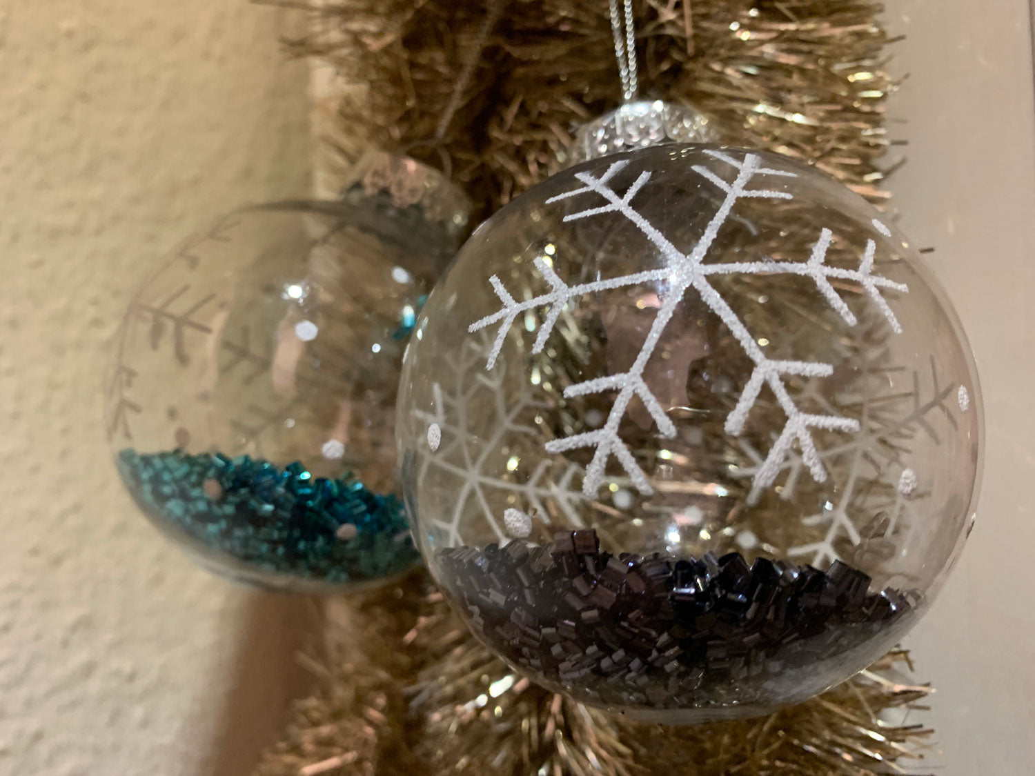 LS-LebenStil Weihnachtskugeln 8cm Klar 3er bruchsicher