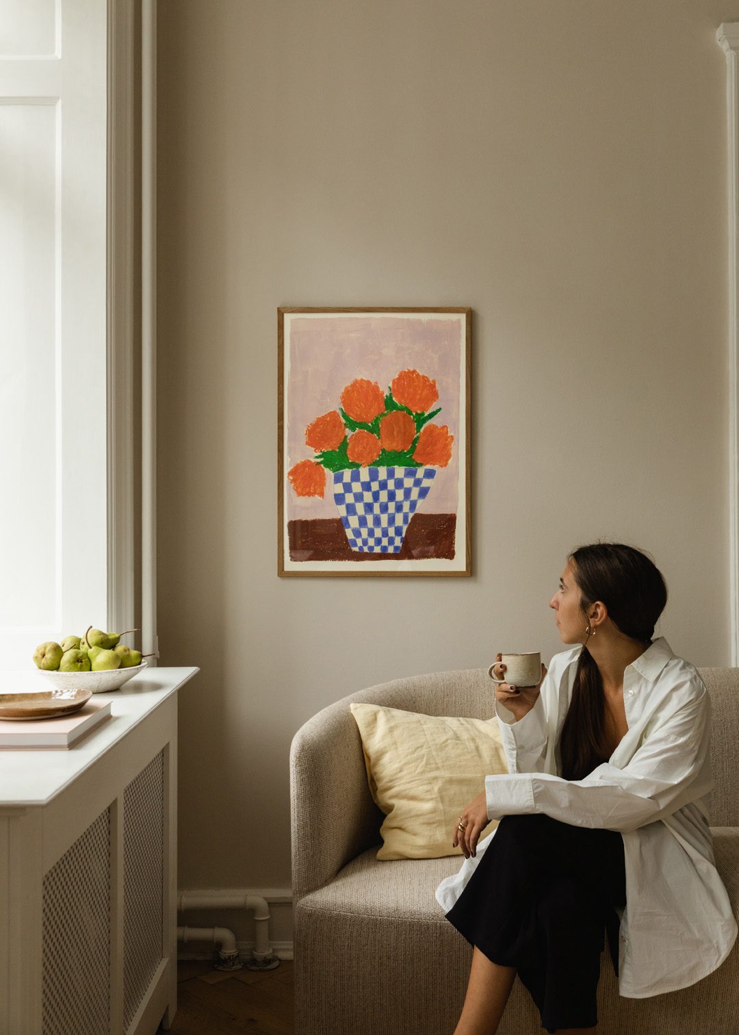 The Poster Club Orange Flowers Poster 30x40 cm orange