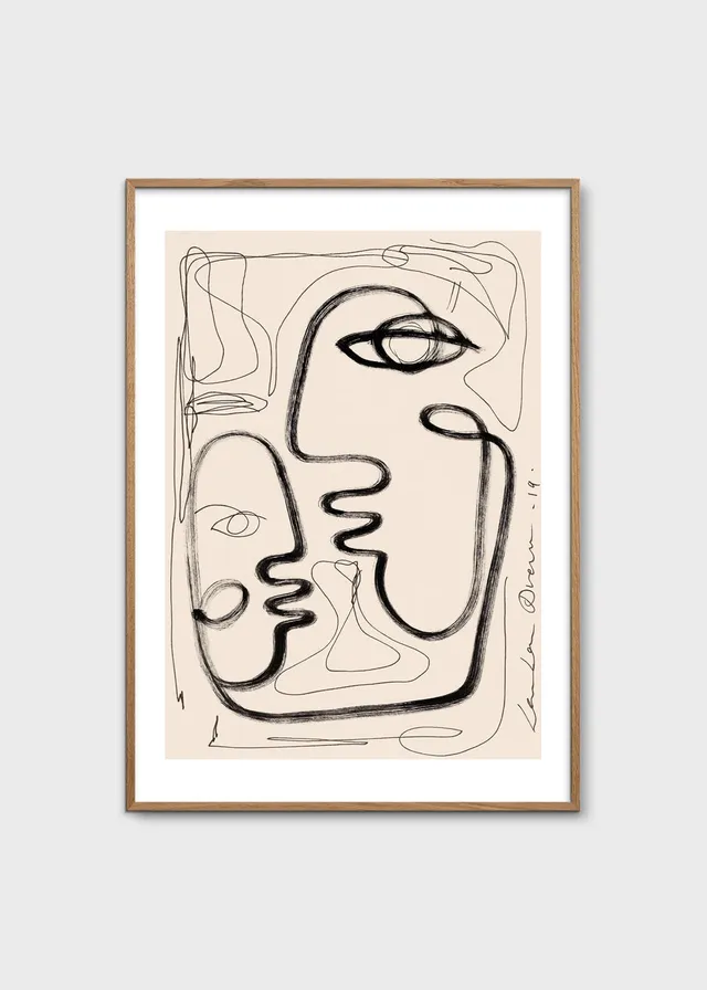 The Poster Club Art Prints Tribu 03 Poster 50x70 cm beige