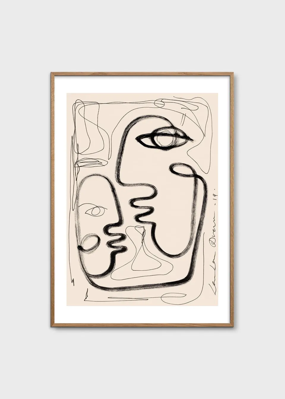 The Poster Club Art Prints Tribu 03 Poster 50x70 cm beige
